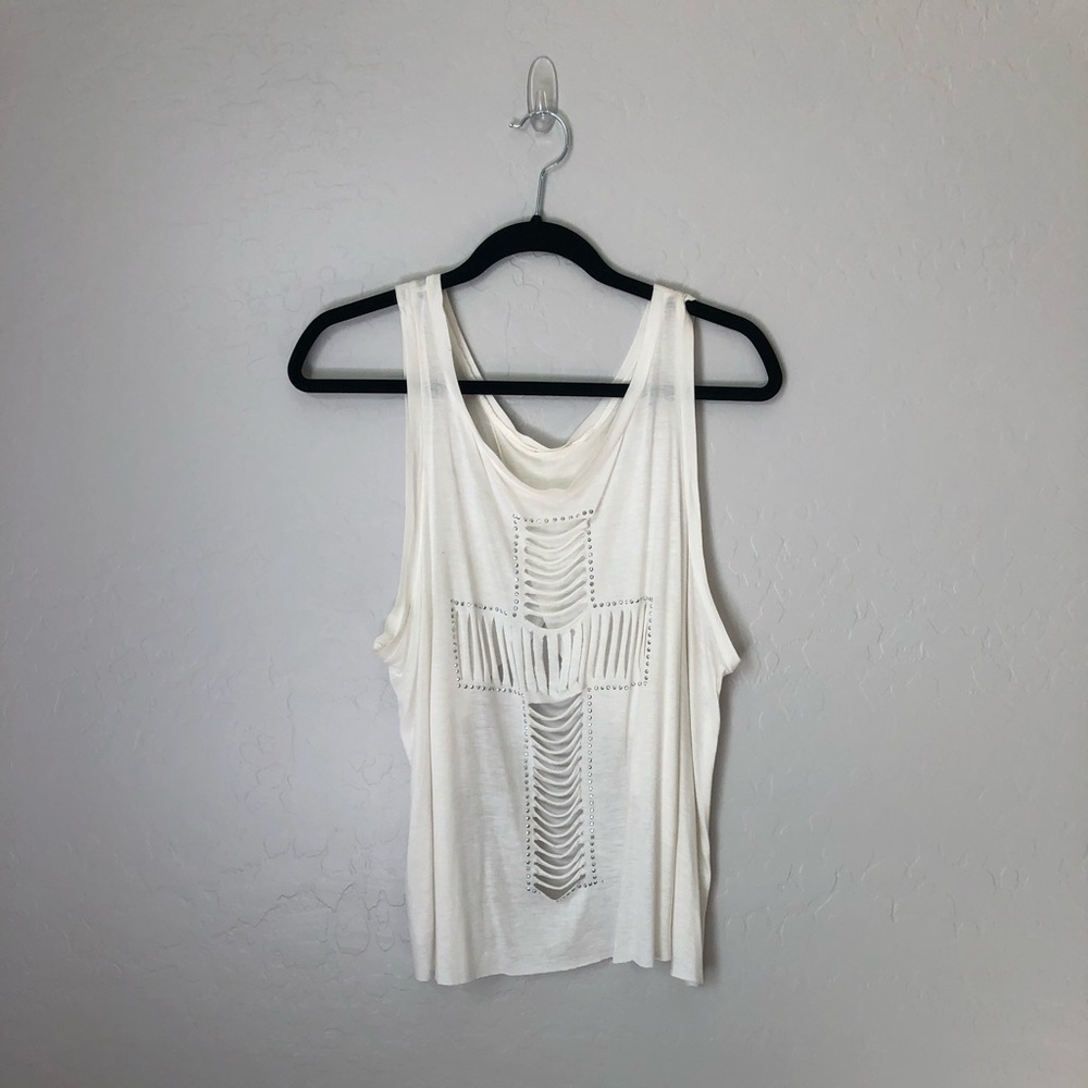 Cross detailed, Open Back Top